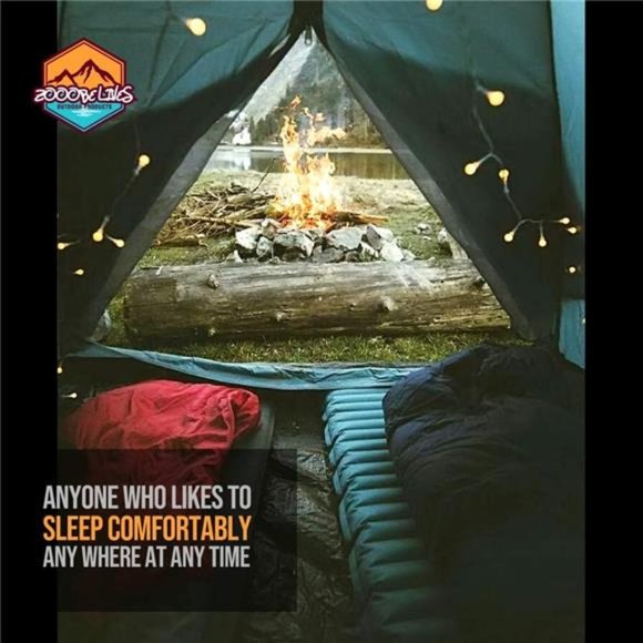 Extra Thickness Inflatable Sleeping Pad with Built-in Pump, Most Comfortable - Picture 6 of 6